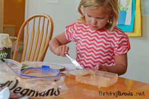 Want to get your kids to pack their own lunch? Teach them how to! It's empowering for them and they'll take ownership in it.