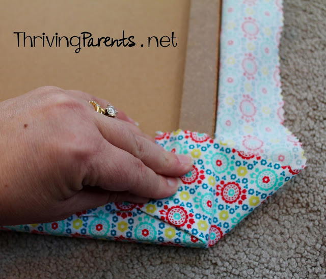 I never knew making your own Fabric Covered Cork Board was so easy and cheap!