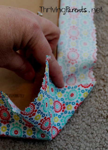 I never knew making your own Fabric Covered Cork Board was so easy and cheap!