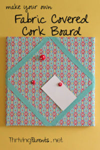 I never knew making your own Fabric Covered Cork Board was so easy and cheap!