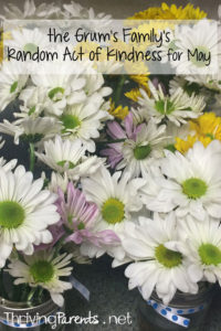 Our family has completed May's Random Acts of Kindness! What can you do for someone this month?